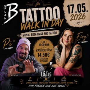 Tattoo Walk In Day mit Frühstücksbuffet (14,50€)